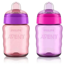 Avent - 2Pk My Easy Sippy Cup, Pink/Purple, 9Oz Image 1