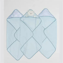 Piccolo Bambino - 3Pk Hooded Towel Blue Image 1