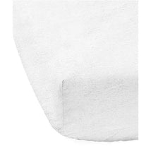 Piccolo Bambino Deluxe Deep Pocket Chamois Crib Sheet In Vinyl - White Image 2