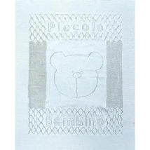 Piccolo Bambino - Pointelle Signature Stroller Blanket With Gift Box Blue Image 1