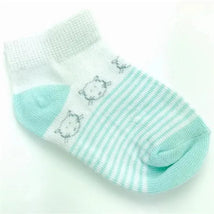 Piero Liventi Animal Green Stripes Baby Socks Image 1