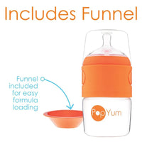 Pop Yum - Baby Bottle Starter Set 4 Pack, Orange Image 4