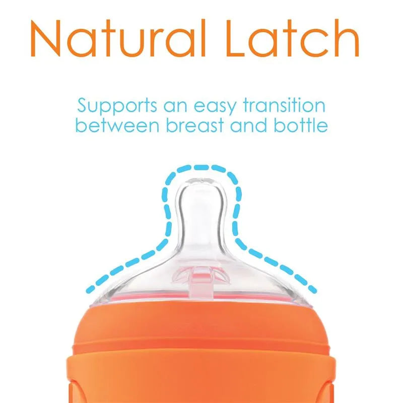 Pop Yum - Baby Bottle Starter Set 4 Pack, Orange Image 5