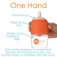 Pop Yum - Baby Bottle Starter Set 4 Pack, Orange Image 8