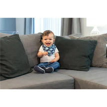 Primo Passi Baby Bandana Bib 2-Pack, Blue Navy Anchor/Whale Image 2
