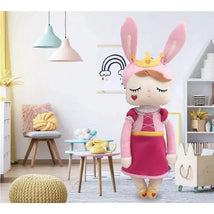 Primo Passi Exclusive Metoo Doll Plush Angela, Bunny Doll | Baby Plush Doll, Princess Pink Image 2