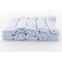 Primo Passi Hooded Muslin Towel + Washcloth Set, Light Blue Image 2