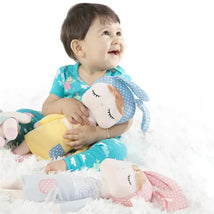 Primo Passi Metoo Angela 13 Plush Doll Sleeping Baby Girl - Yellow Image 2