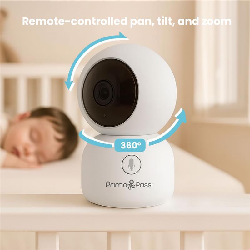 Primo Passi - Smart Wi-Fi Baby Monitor with 5” HD Screen, Night Vision & App Access Image 2