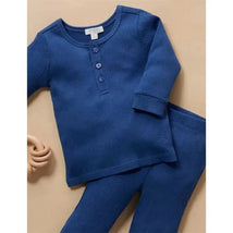 Pure Baby - Baby Boy Rib Leggings, Waterfall Image 2