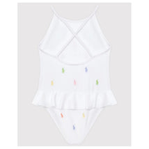 Ralph Lauren Baby - 1 Piece Allover Pony Schiffli Swimsuit 3/3T White Image 2