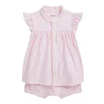 Ralph Lauren Baby - 2Pk Short Sleeve Oxford Mesh Top With Bloomer, Carmel Pink Image 1