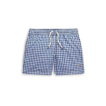 Ralph Lauren Baby - Boys Traveler Gingham Swim Trunks Image 1