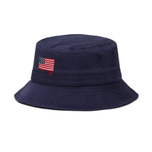Ralph Lauren Baby - Classic New Bond Chino Flag Embroidered Loft Bucket Hat Navy Image 1