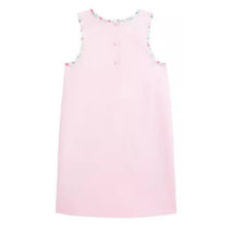 Ralph Lauren Baby - Girl Sleeveless Classic Oxford Shirt Dress W/ Printed Trim Bath Pink Image 2