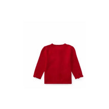 Ralph Lauren Baby Girls' Bow-Trim Wool Cardigan, Park Ave Red Image 2