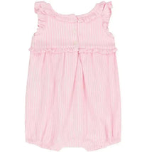 Ralph Lauren Baby - Sleeveless Oxford Mesh Bubble Shortall, Carmel Pink  Image 2