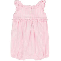 Ralph Lauren Baby - Sleeveless Oxford Mesh Bubble Shortall, Light Pink Image 2