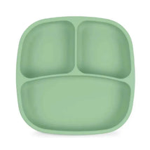 Re Play - Silicone Suction Divided Plate, Sage Image 1