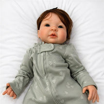 Reborn Baby Doll - White Vinyl & Auburn Hair, Shyann Image 1