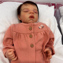 Reborn Baby Doll - White Vinyl, Megan Sleeping Image 5