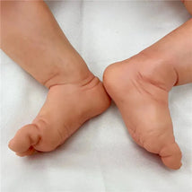 Reborn Baby Doll - White Vinyl & Rooted Brown Hair, Abigail Image 2