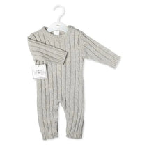 Rose Textile - Baby Unisex Cotton Grey Knit Romper Image 2