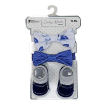 Rose Textiles - 3 Pc Socks And Bowties Set, Navy Hats Image 2
