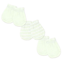Rose Textiles 3Pk Mitts Green, 0/6M Image 1