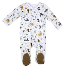 Rose Textiles - Baby Boys Zipper Coverall, Safari Brown Image 1
