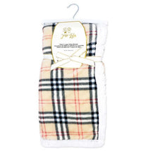 Rose Textiles - Baby Plush Sherpa Backed Blanket Tan Image 1