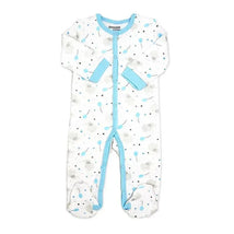 Rose Textiles - Balloon Elephant Interlock Coverall, Blue Image 1