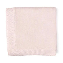 Rose Textiles - Knit Blanket With Border, Coral Image 2