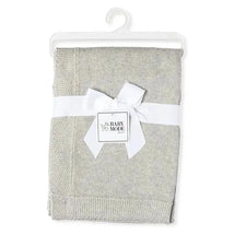 Rose Textiles - Knit Blanket With Border, Grey Image 1