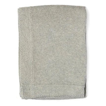 Rose Textiles - Knit Blanket With Border, Grey Image 2