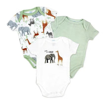 Rose Textiles - Neutral 3 Pack Bodysuit Set, Safari Image 1