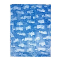 Rose Textiles - Textures Plush 2 Layer Blanket | Blue Image 1