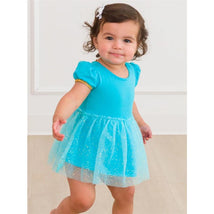 Rufflebutts - Baby Girls Genie Princess Bow Twirl Romper Short Sleeve Image 1