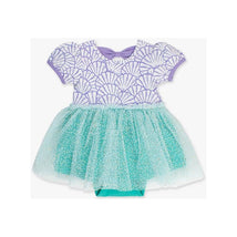 Rufflebutts - Baby Girls Mermaid Princess Bow Twirl Romper Image 2