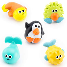 Sassy Bathtime Pals Squirt & Float Bath Toys - 5 Piece Set Image 1