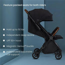 Silver Cross - Jet Lightweight Double Stroller Black Image 3