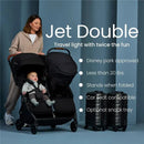 Silver Cross - Jet Lightweight Double Stroller Black Image 6