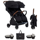 Silver Cross - Jet Lightweight Double Stroller + Essentials Bundle, Black Image 1