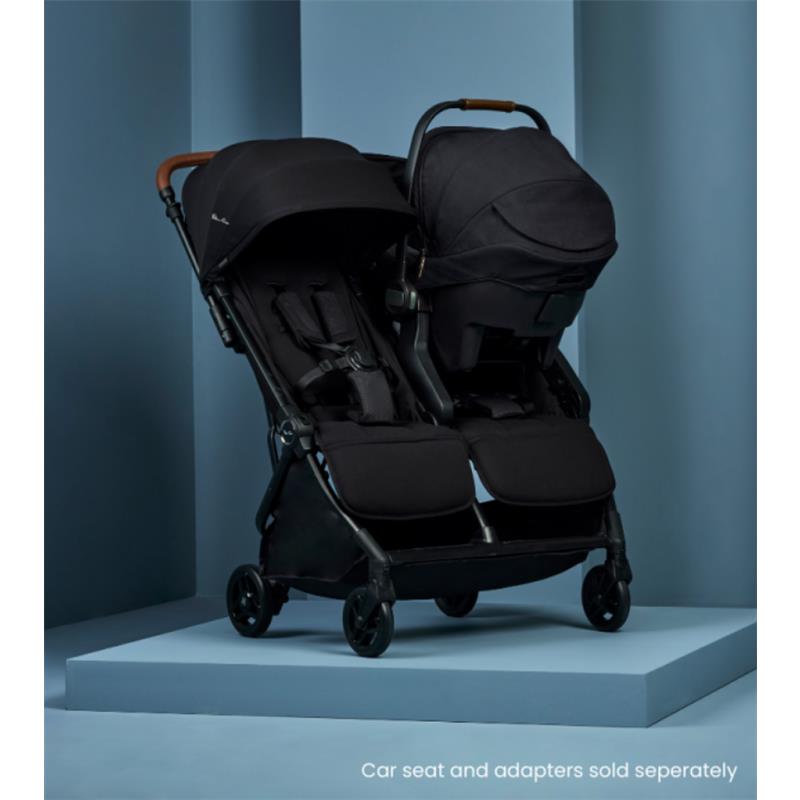 Silver Cross - Jet Lightweight Double Stroller + Essentials Bundle, Black Image 6