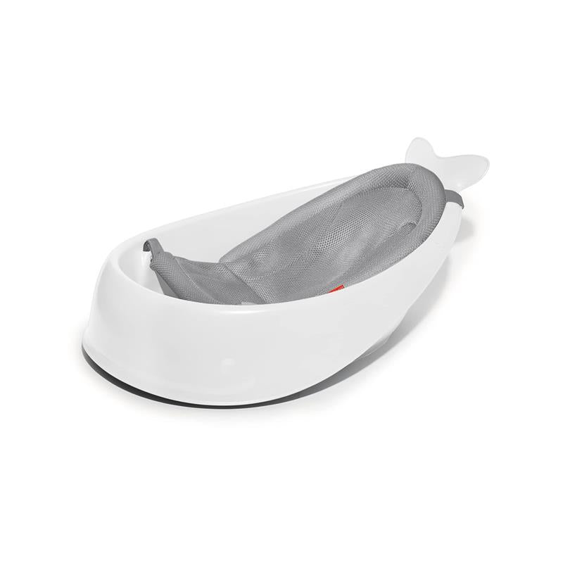Skip Hop - Baby Bath Tub, 3-Stage Smart Sling Tub, Moby, White Image 1