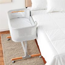 Skip Hop - Baby Bassinet, Cozy Up 2-in-1 Bedside Sleeper & Bassinet, Grey Image 2