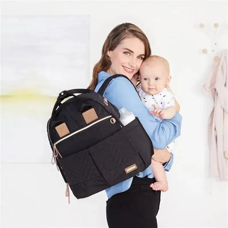 Skip Hop - Suite Diaper Bag Backpack Set, Black Image 3