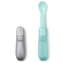 Skip Hop Easy-Fold Travel Spoons, Grey & Soft Teal Image 3