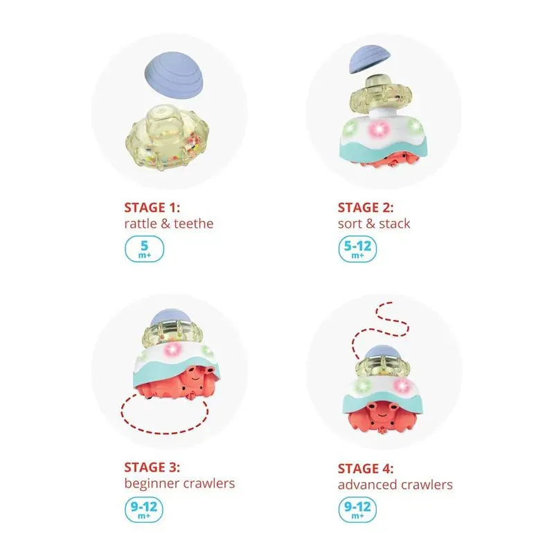 Skip Hop - Explore & More 3-In-1 Happy Hermit Crawl Toy Image 3