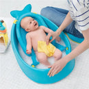 Skip Hop - Baby Bath Tub, 3-Stage Smart Sling Tub, Moby, Blue Image 6